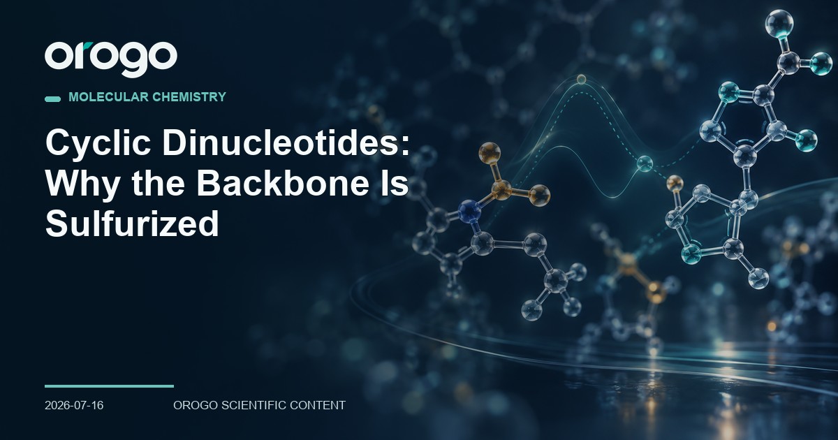Cyclic Dinucleotides: Why the Backbone Is Sulfurized article cover