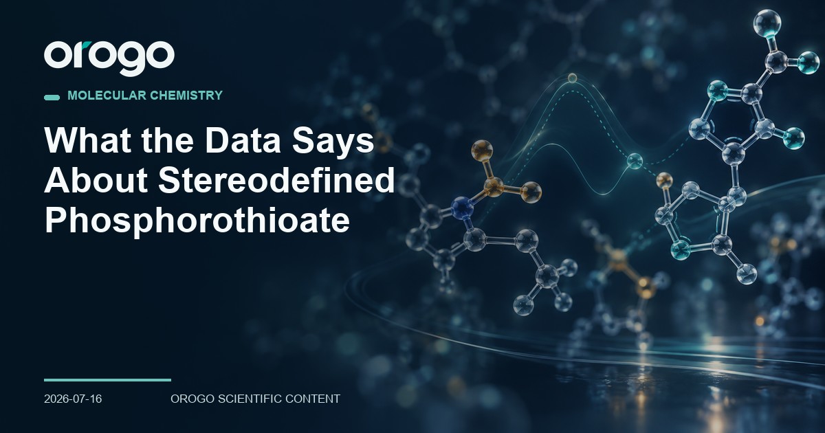 What the Data Says About Stereodefined Phosphorothioate article cover